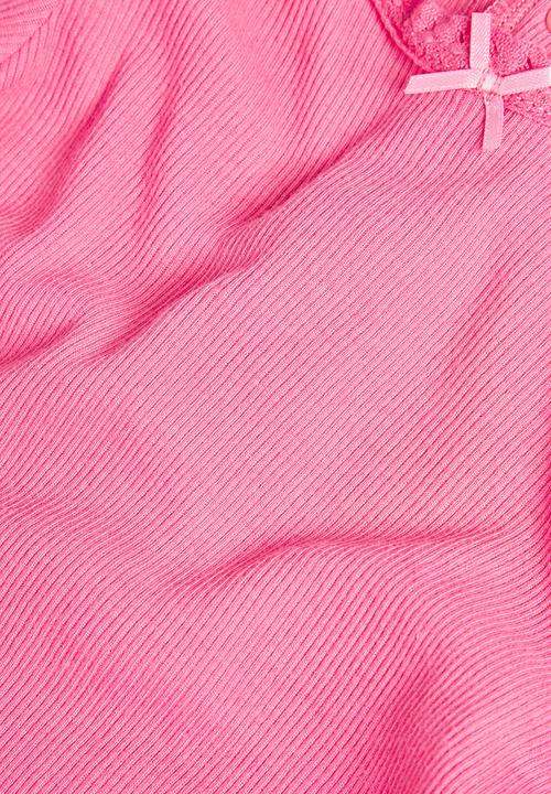 Next - Ribbed T-shirt Mid Pink Mid Pink