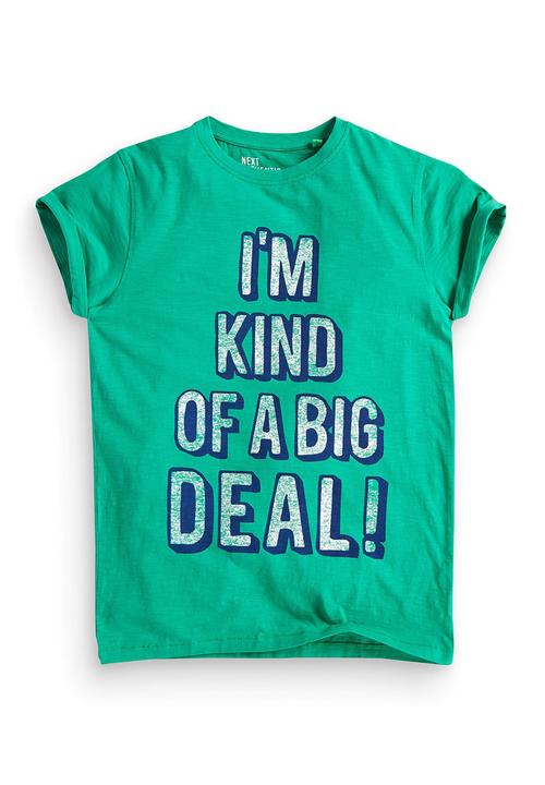 Next - Slogan T-shirt Green