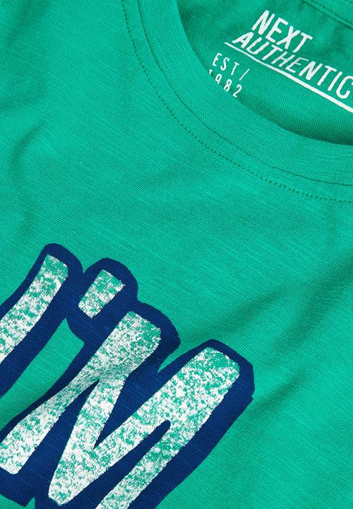Next - Slogan T-shirt Green