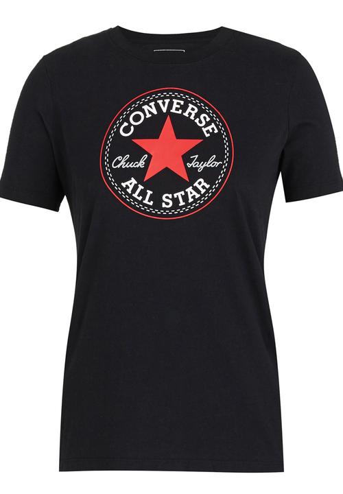 Converse - Solid Chuck Patch Crew Tee Black