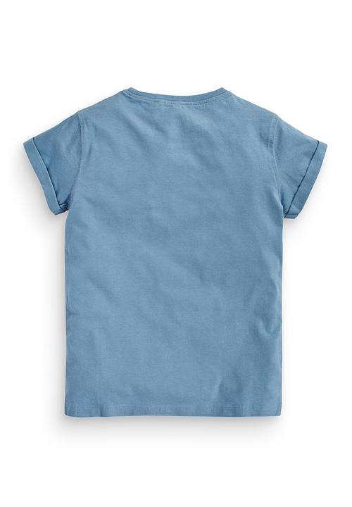 Next - Blue slogan t-shirt Pale Blue