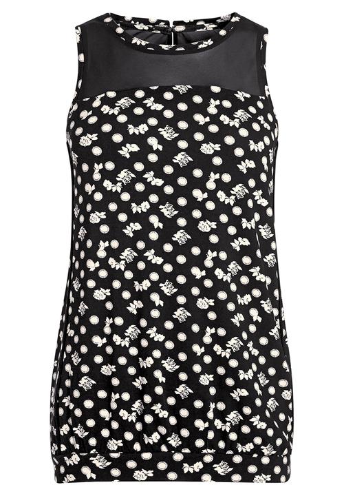 Next - Monochrome Cami Black/White Black and White