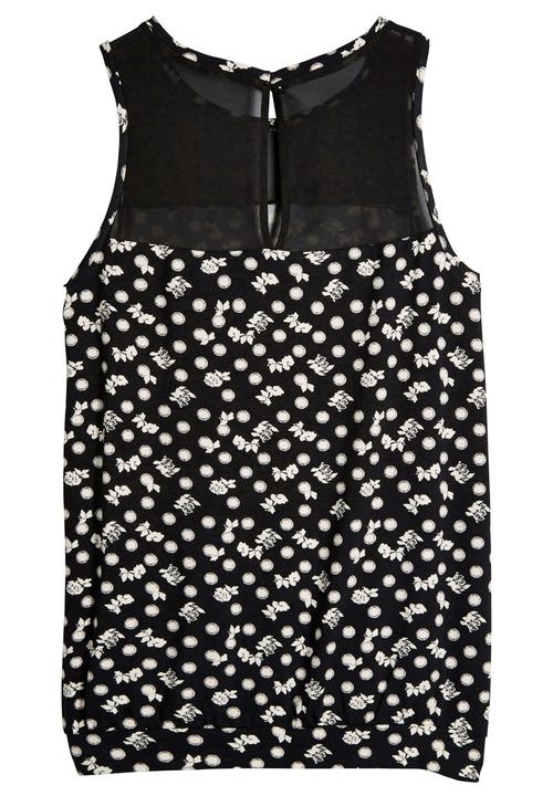 Next - Monochrome Print Blouse Black/White Black and White