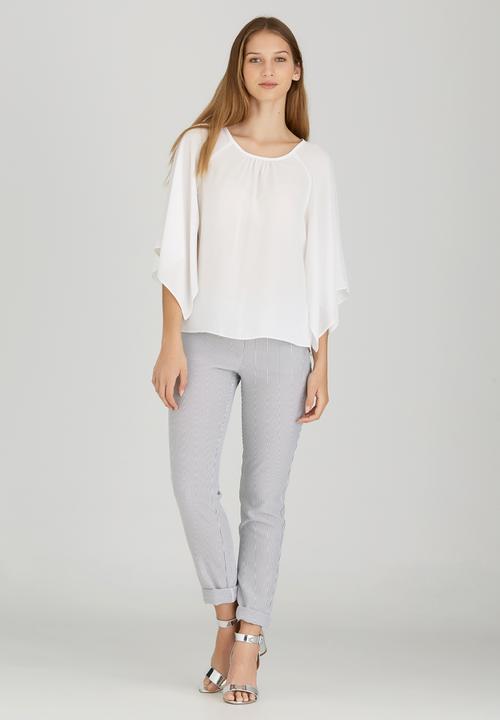 edit - Volume Split Sleeve Blouse Milk