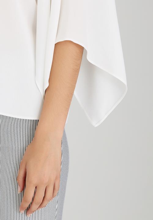 edit - Volume Split Sleeve Blouse Milk
