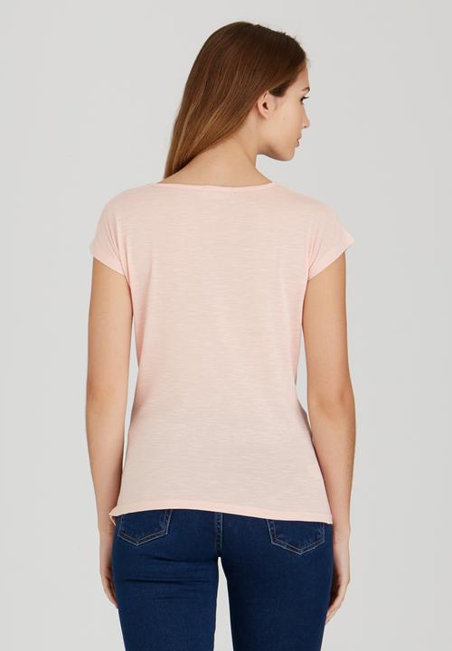 edit - Sleeveless Drape Top Pale Pink