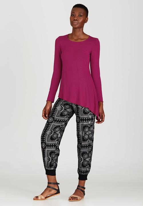 OLKA POLKA - Assymetrical Pixie Top Mid Pink