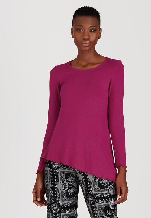 OLKA POLKA - Assymetrical Pixie Top Mid Pink