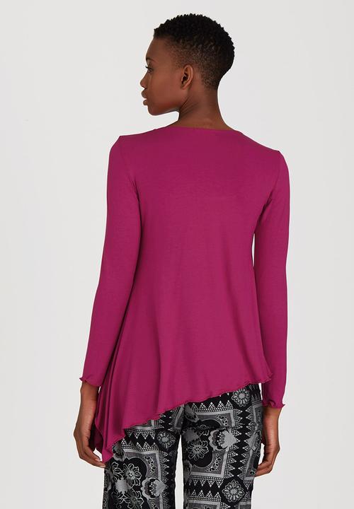 OLKA POLKA - Assymetrical Pixie Top Mid Pink