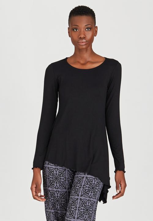 OLKA POLKA - Assymetrical Pixie Top Black