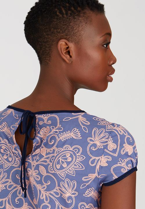 OLKA POLKA - Tieback Filigree Top Blue