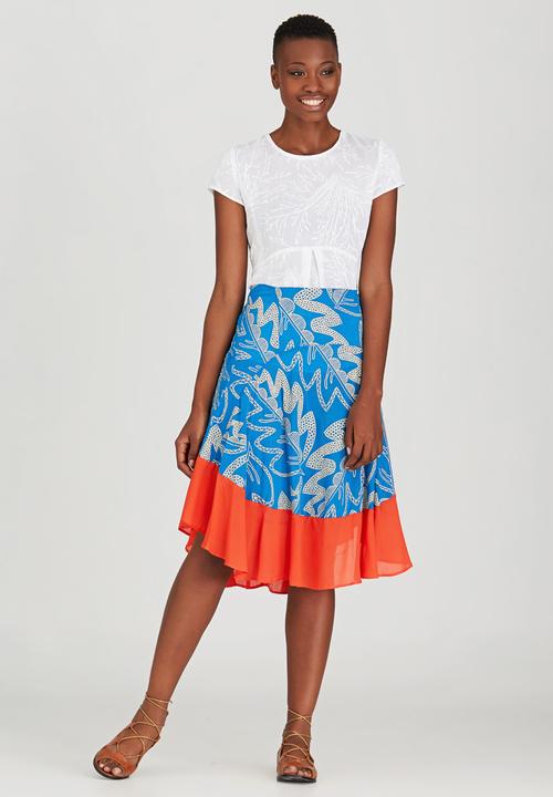 OLKA POLKA - India Skirt Mid Blue