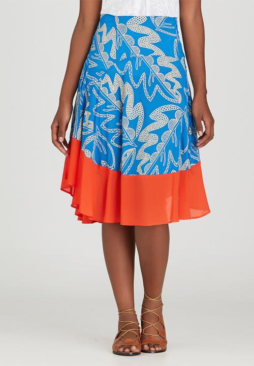 OLKA POLKA - India Skirt Mid Blue