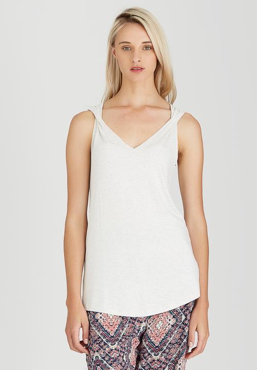 Slick - Emily Twisted Strap Cami Stone