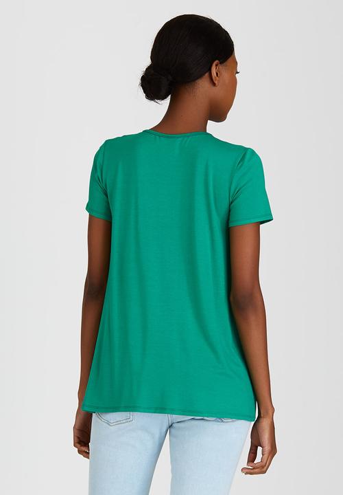 Cherry Melon - Pleat Top Mid Green