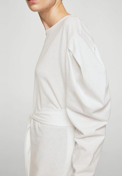 MANGO - Puffed Sleeves T-shirt White