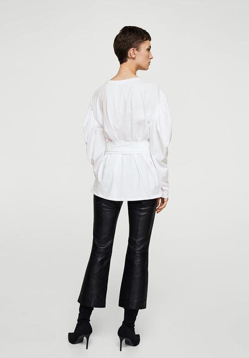 MANGO - Puffed Sleeves T-shirt White
