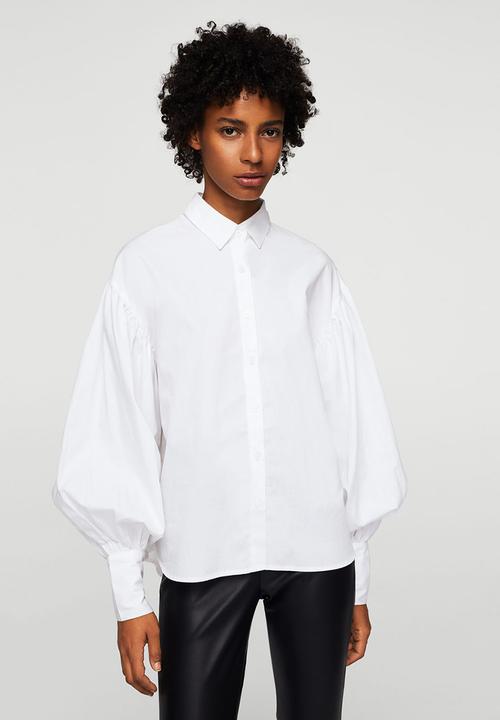 MANGO - Puffed Sleeves Shirt White