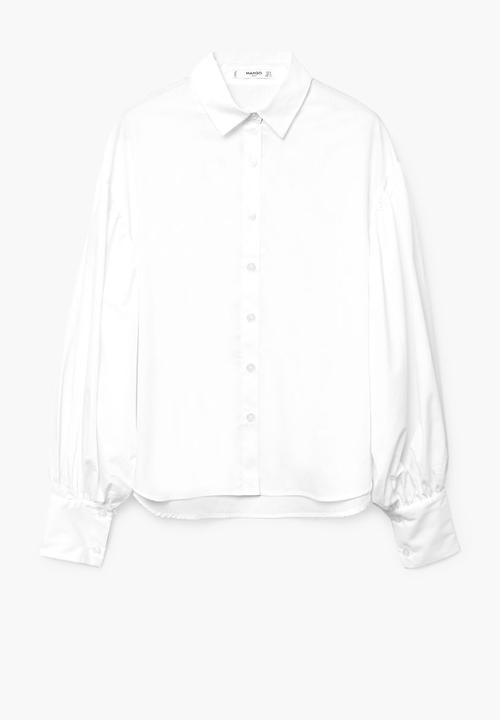 MANGO - Puffed Sleeves Shirt White