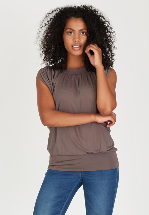 edit - Grecian Drape Top Grey