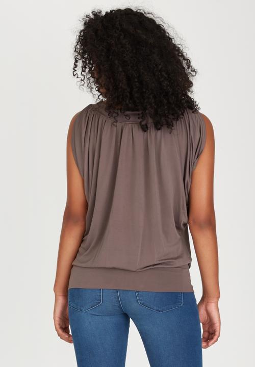 edit - Grecian Drape Top Grey