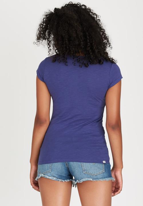 Roxy - Palm Crew Tee Dark Blue