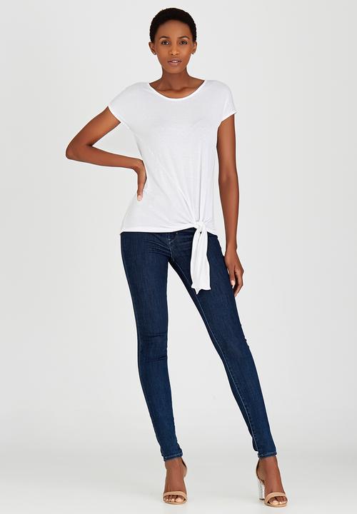 edit - Tie Front T-shirt Off White