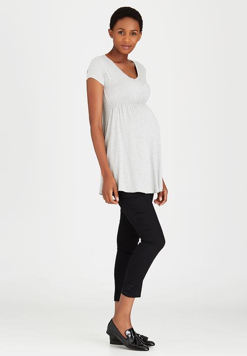 Cherry Melon - Underbust Smock Top Grey