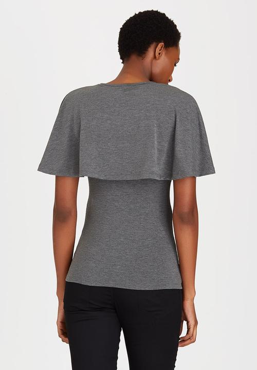 edit Maternity - Feeding Top Grey Melange