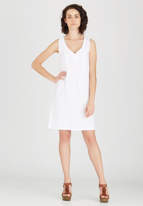 G Couture - Pintuck Tunic White
