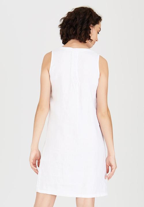 G Couture - Pintuck Tunic White