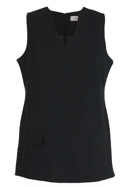 edit - Sleeveless Pinafore Top Black