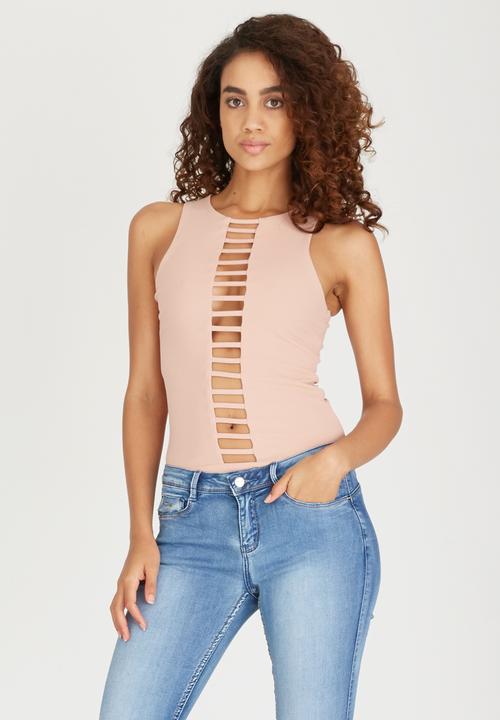 SISSY BOY - Romance Bodysuit Pale Pink