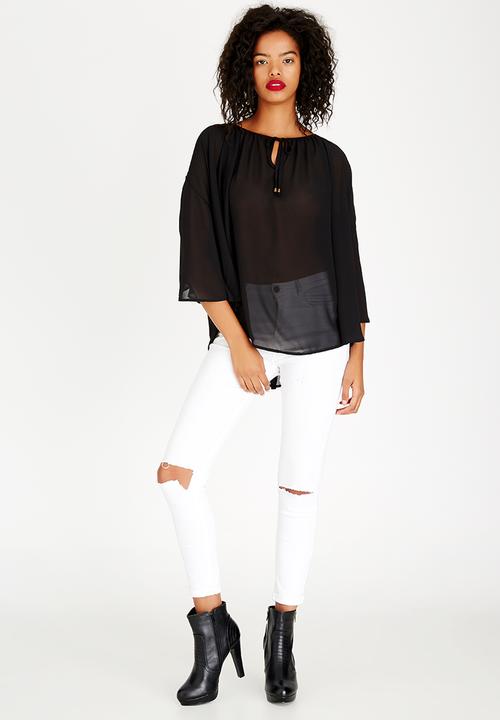 STYLE REPUBLIC - Volume Blouse Black