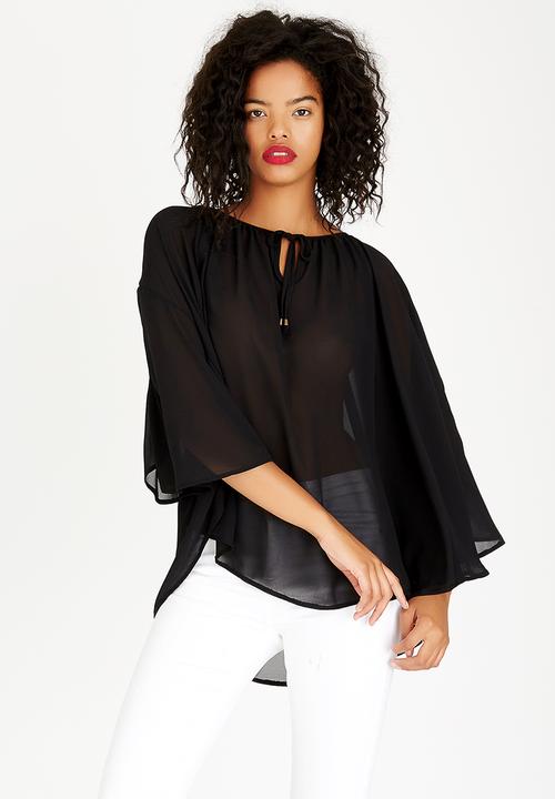 STYLE REPUBLIC - Volume Blouse Black