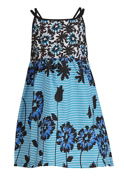 Pop Candy - Boarder Printed  Dress  Multi-colour