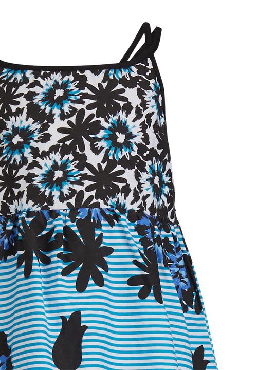 Pop Candy - Boarder Printed  Dress  Multi-colour