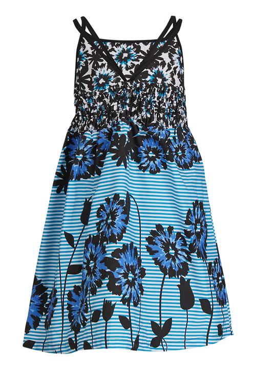 Pop Candy - Boarder Printed  Dress  Multi-colour