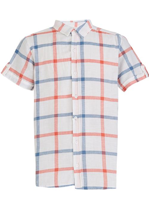 Soobe - Casual Check Shirt Blue