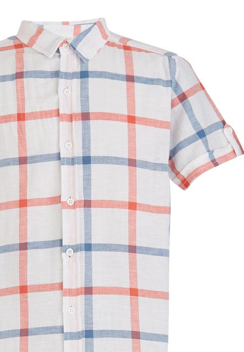 Soobe - Casual Check Shirt Blue