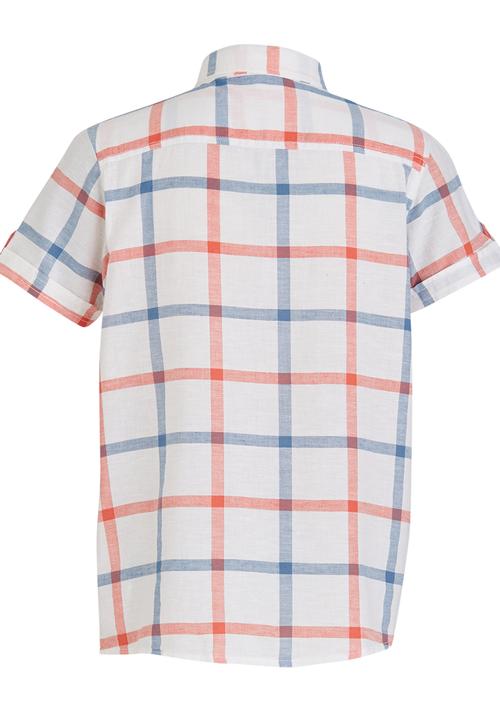 Soobe - Casual Check Shirt Blue