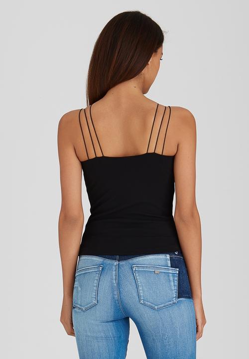 SISSY BOY - Sensational Strappy Top Black