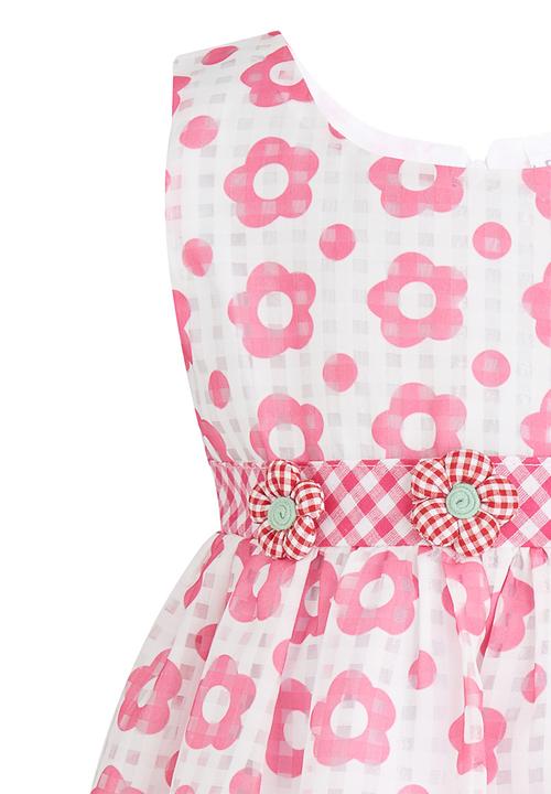 Pop Candy - Printed Summer Dress Mid Pink