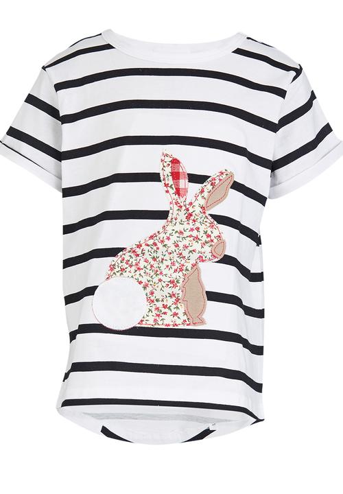 Pop Candy - Printed Rabbit Tee White