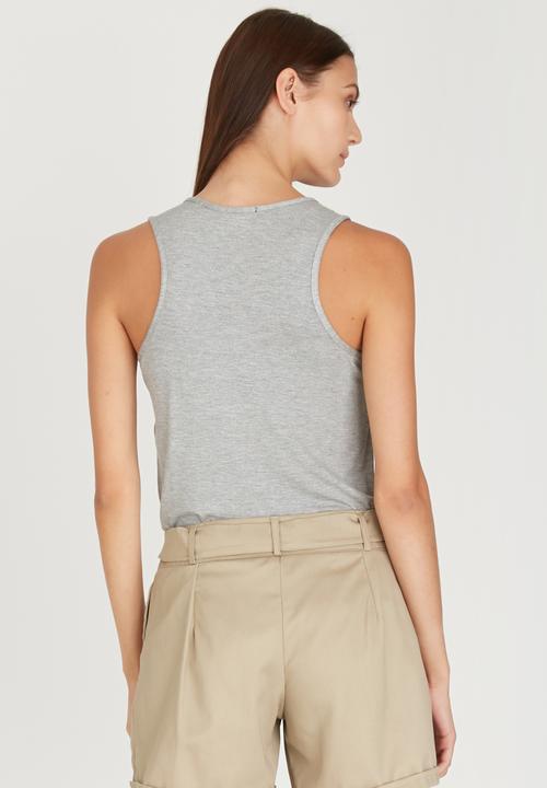 c(inch) - Easy Fitting Tank Grey Melange