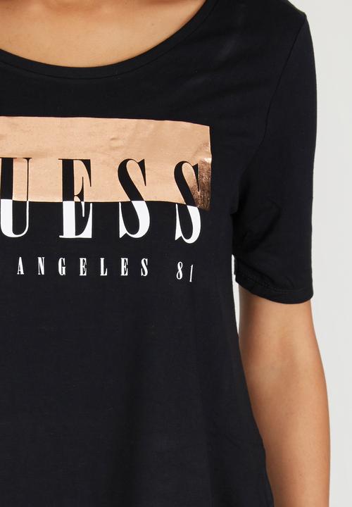 GUESS - LA Trapeze Tee Black