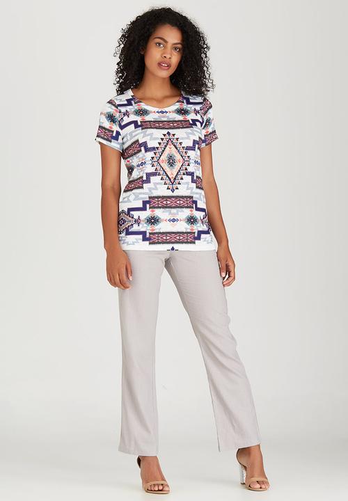 cath.nic - Crew Neck Abstract Design Top Multi-colour