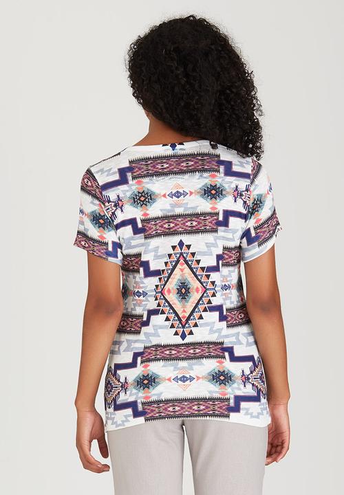 cath.nic - Crew Neck Abstract Design Top Multi-colour