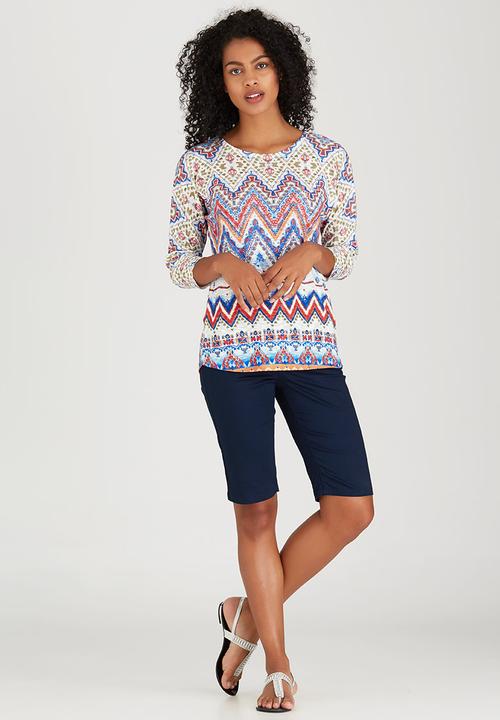 cath.nic - Totempole Crewneck Knit Top Multi-colour