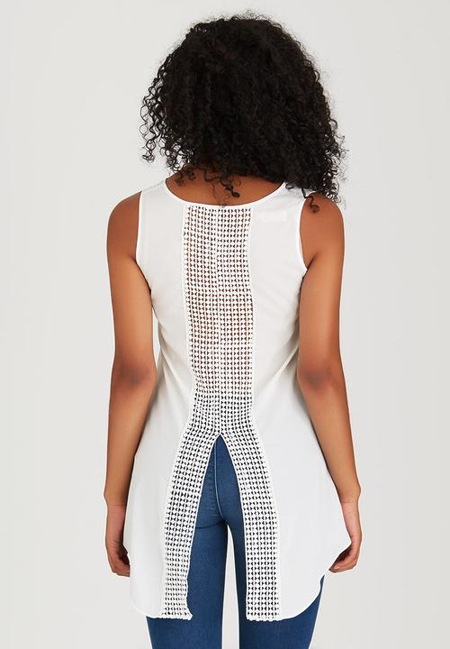 edit - Cami with Back Lace Detail Milk